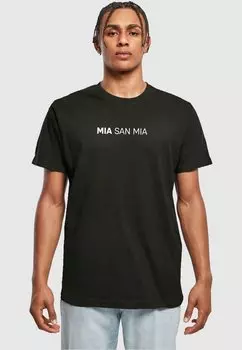 Футболка с принтом Mia San Mia Round Neck FC Bayern Mnchen, черная