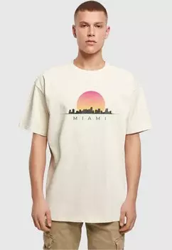 Футболка с принтом MIAMI HEAVY BY Merchcode, цвет sand