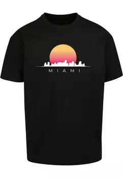 Футболка с принтом MIAMI Merchcode, черный