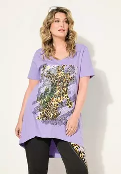 Футболка с принтом MIAMODA, сиреневый