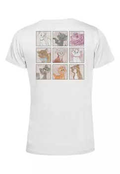 Футболка с принтом MICKEY AND FRIENDS DISNEY KITTIES Disney, белый