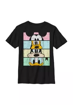 Футболка с принтом Mickey Classic Crew Crop Disney, черный