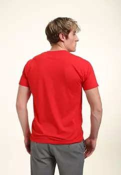 Футболка с принтом MICKEY CLASSIC GRANDPA HOLIDAY PATCH UNISEX Henry Tiger, красный