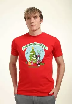 Футболка с принтом MICKEY CLASSIC GREETINGS FROM DAUGHTER UNISEX Disney, красный