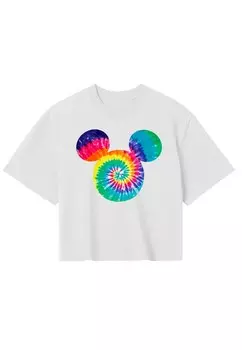 Футболка с принтом MICKEY CLASSIC MICKEY TIE DYE FILL Disney, белый