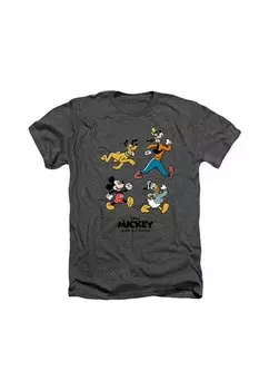 Футболка с принтом MICKEY & FRIENDS Disney, темно-серый
