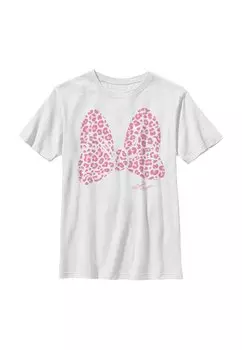 Футболка с принтом Mickey & Friends Pink Leopard Disney, белый