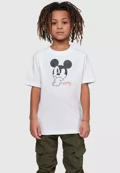 Футболка с принтом MICKEY MOUSE ABSOLUTE CULT, цвет white