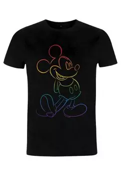 Футболка с принтом Mickey Mouse Big Pride Unisex Disney, черная