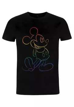 Футболка с принтом MICKEY MOUSE BIG PRIDE Disney, черный