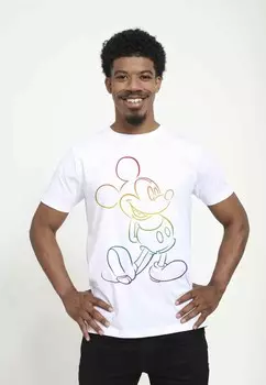 Футболка с принтом MICKEY MOUSE BIG PRIDE UNISEX Disney, белый
