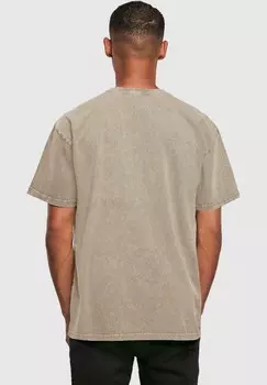 Футболка с принтом MICKEY MOUSE DISTRESSED PONDER ACID WASHE ABSOLUTE CULT, хаки