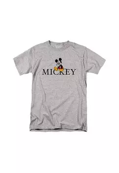 Футболка с принтом MICKEY SITTING Disney, серый