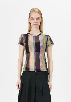 Футболка с принтом MIDORI Obey Clothing, мультиколор