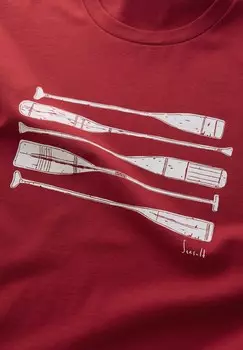 Футболка с принтом MIDWATCH Seasalt Cornwall, красный