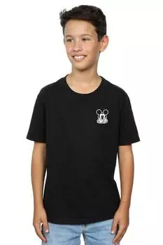 Футболка с принтом «Микки Маус Dont Speak» на груди Disney, черный