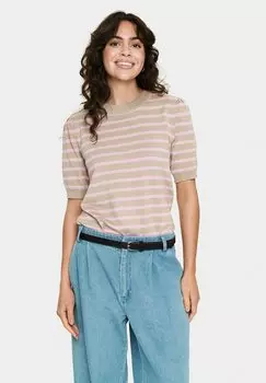 Футболка с принтом MILA STRIPED Saint Tropez, розовый