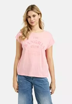 Футболка с принтом MILANO ITALY, светло-розовый
