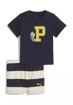 Футболка с принтом MINICATS SUPER SET Puma, синий