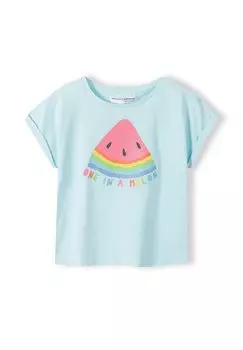 Футболка с принтом MINOTI, цвет light blue