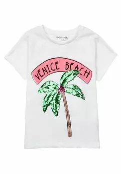 Футболка с принтом MINOTI, цвет white