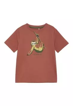 Футболка с принтом Minymo, цвет aragon