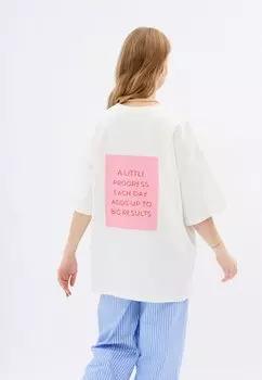 Футболка с принтом MIRONS, белый