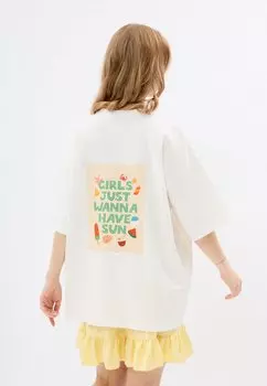 Футболка с принтом MIRONS, белый