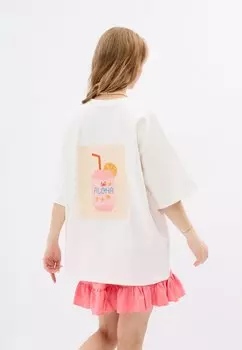 Футболка с принтом MIRONS, белый