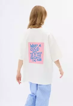 Футболка с принтом MIRONS, белый