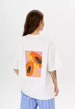 Футболка с принтом MIRONS, кремовый