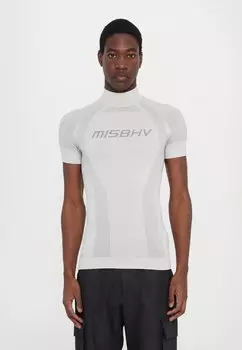 Футболка с принтом MISBHV, светло-серый