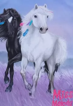 Футболка с принтом Miss Melody, светло-голубой