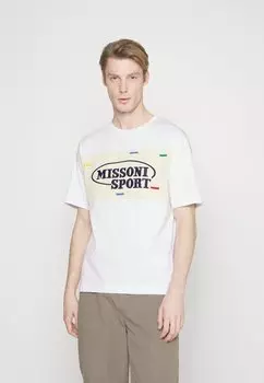 Футболка с принтом Missoni Sport, белый