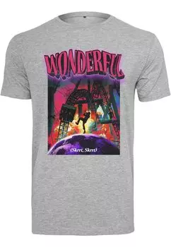 Футболка с принтом Mister Tee, светло-серый