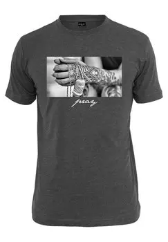 Футболка с принтом Mister Tee, темно-серый