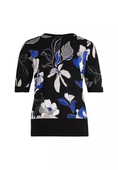 Футболка с принтом MIT BLUMEN Betty Barclay, черный