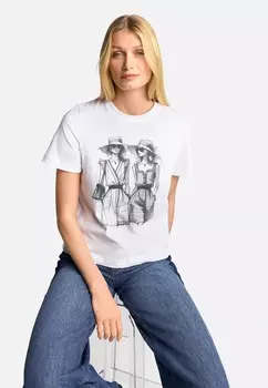 Футболка с принтом MIT CREW-NECK Rich & Royal, белый