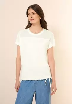 Футболка с принтом MIT DETAIL Cecil, кремовый