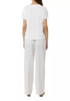 Футболка с принтом MIT FRONT comma casual identity, белый