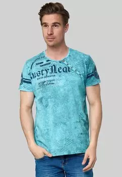 Футболка с принтом MIT FRONT LOGO Rusty Neal, цвет petrol