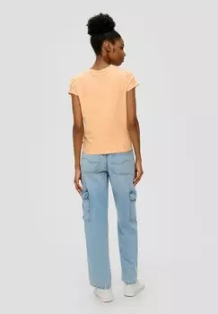 Футболка с принтом MIT FRONT QS, абрикос