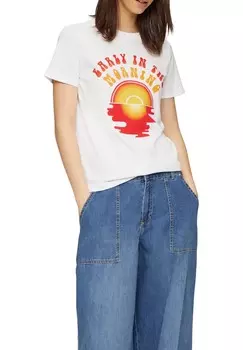 Футболка с принтом MIT FRONT QS, белый