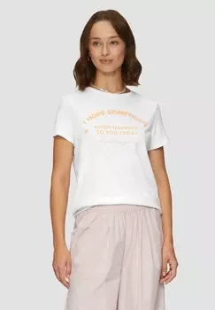 Футболка с принтом MIT FRONT QS, белый