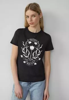 Футболка с принтом MIT FRONT QS, черный