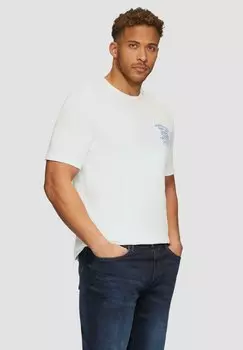 Футболка с принтом MIT FRONT s.Oliver, молочный