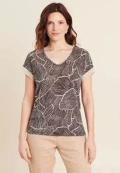 Футболка с принтом MIT KURZEN RMELN Breal, черный