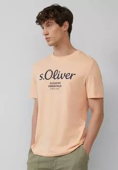 Футболка с принтом MIT LOGO s.Oliver, лосось