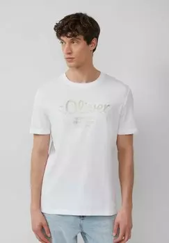 Футболка с принтом MIT LOGO s.Oliver, белый