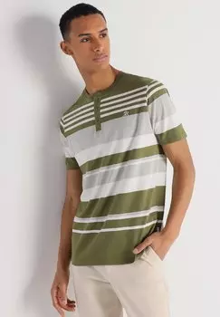 Футболка с принтом MIT MAO-KRAGEN UND KURZEN RMELN BENDORFF, зеленый